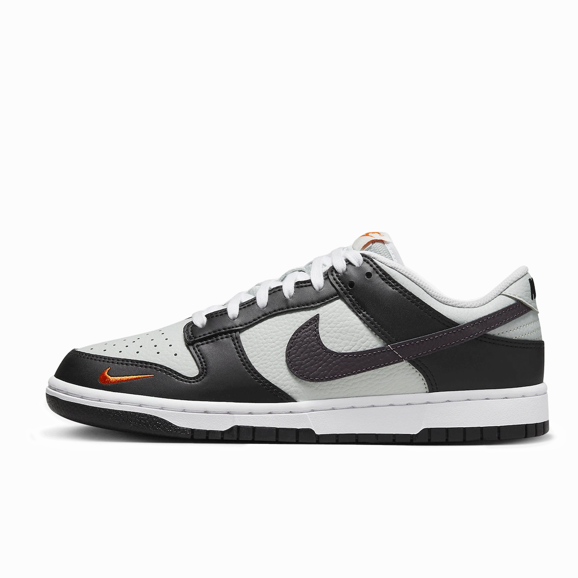 Nike Dunk Low Black Total Orange Mini Swoosh