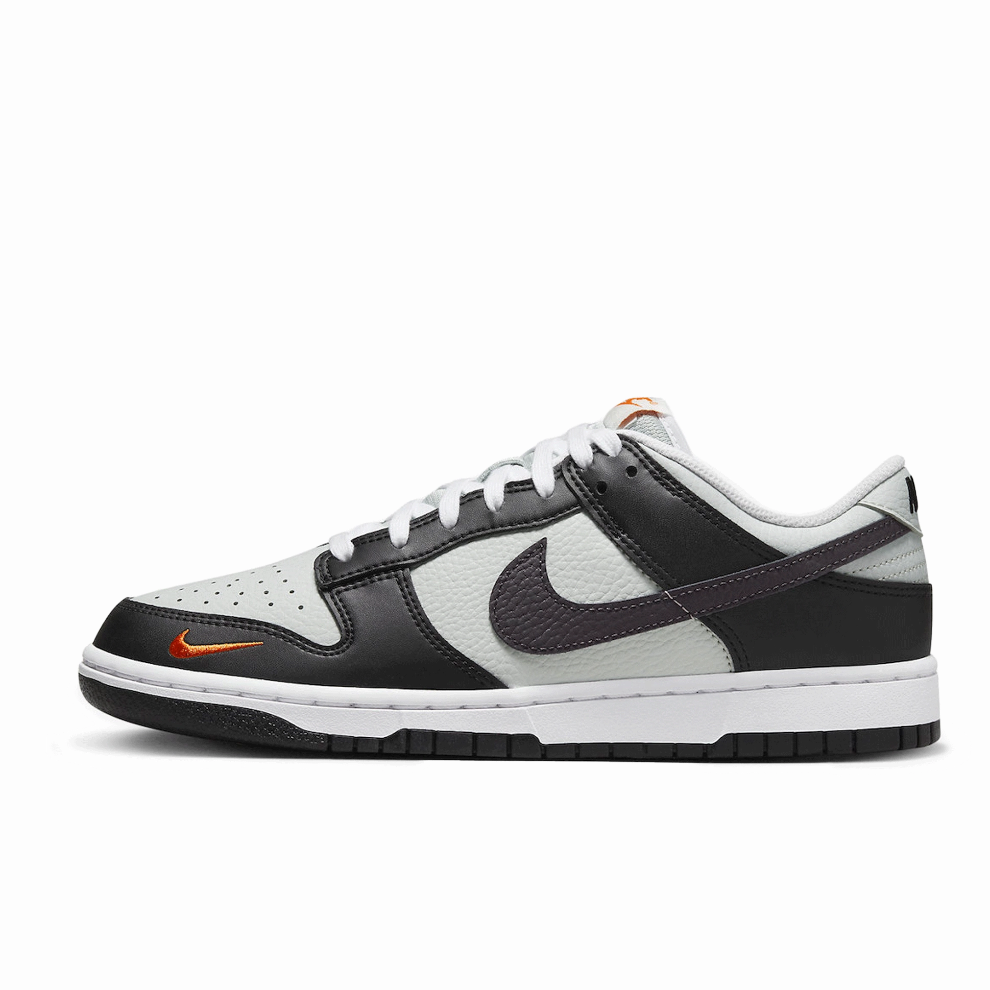 Nike Dunk Low Black Total Orange Mini Swoosh