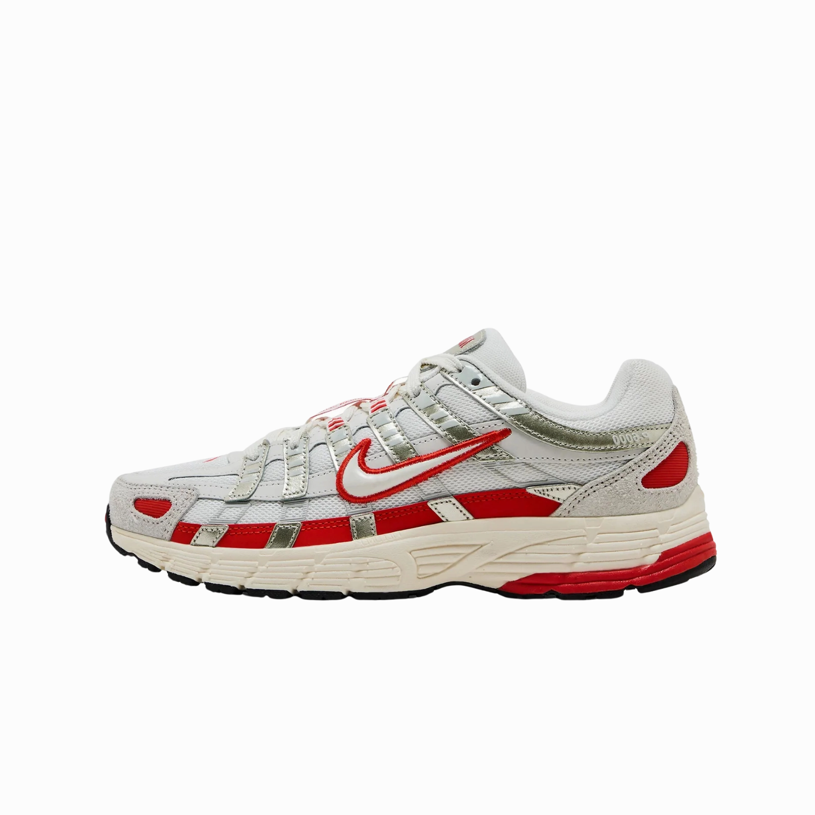 Nike P-6000 Sail Pale Ivory Light Bone Picante Red (Women's)