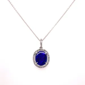 Opal and Diamond Necklace