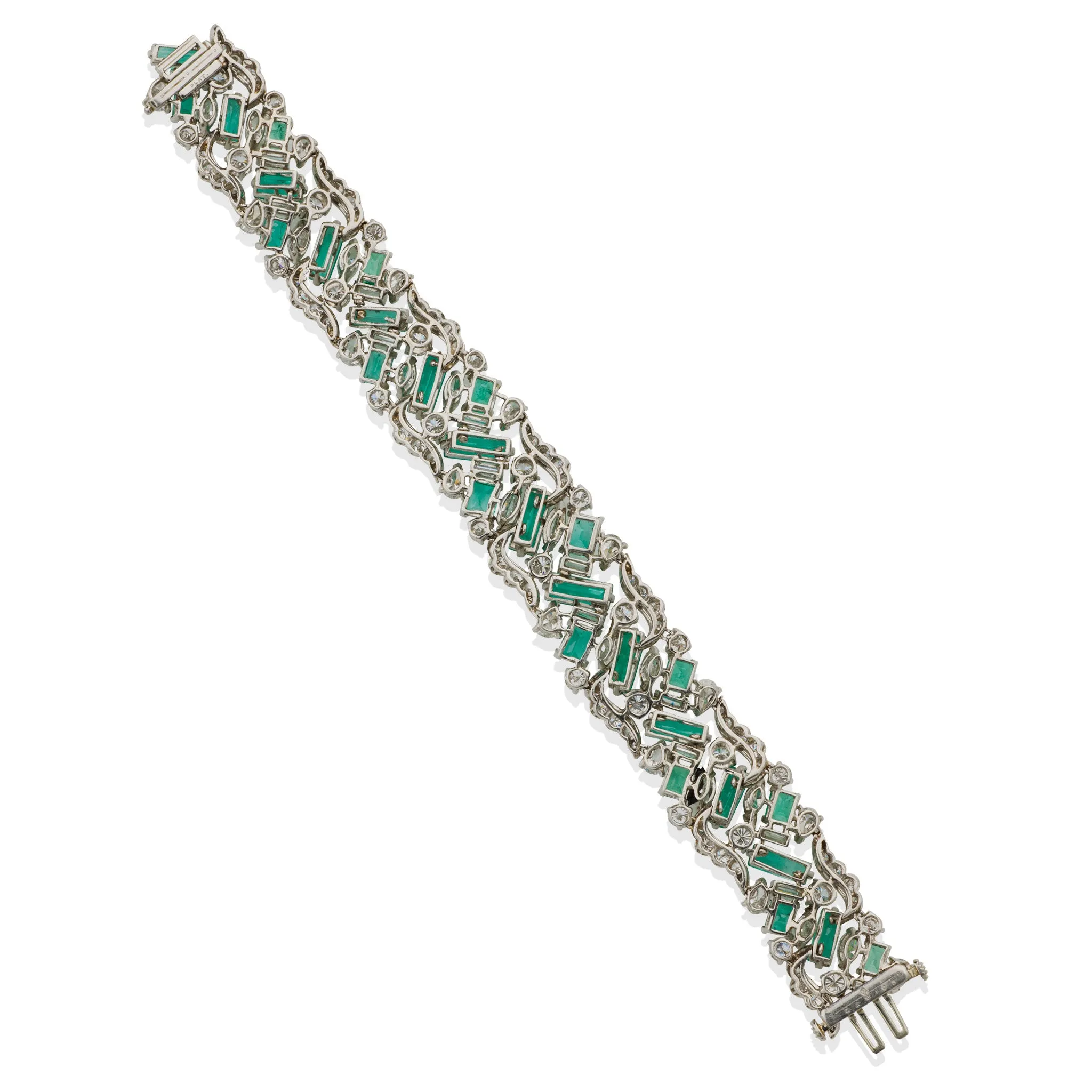 Oscar Heyman Emerald and Diamond Bracelet