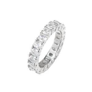 Ovate Zirconia Band Ring