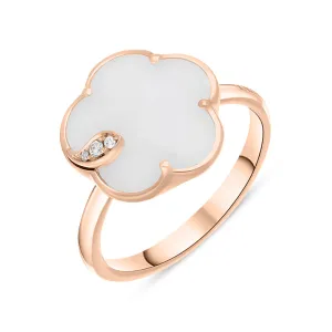 Pasquale Bruni Petit Joli 18ct Rose Gold White and Champagne Diamond Agate Ring