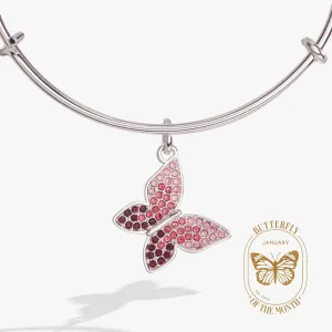 Pav?? Butterfly Charm Bangle