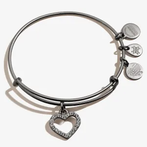 Pav?? Heart Charm Bangle