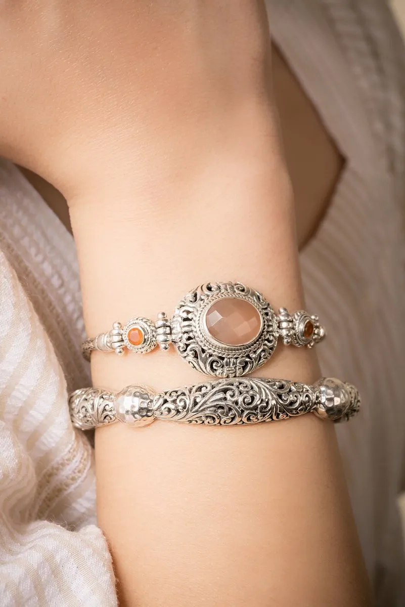 Peace Beyond Understanding Bracelet? in Orange Moonstone & Carnelian