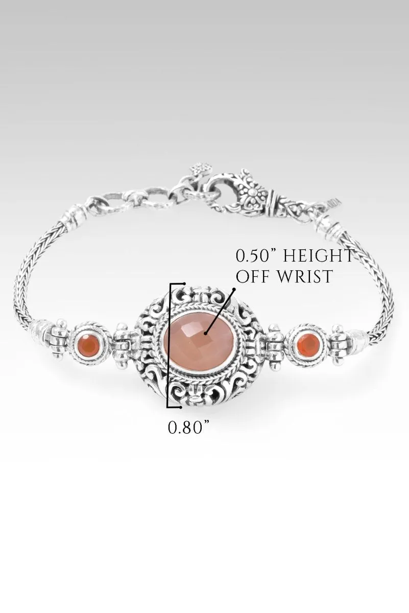 Peace Beyond Understanding Bracelet? in Orange Moonstone & Carnelian