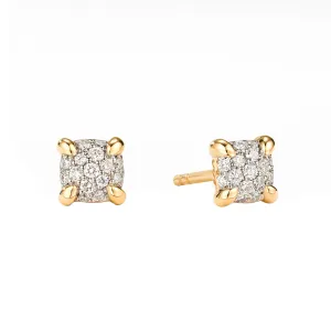 Petite Chatelaine Stud Earrings with Diamonds