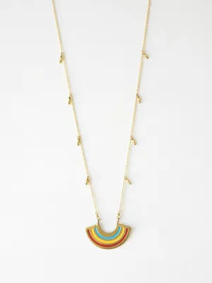 Petite Rainbow Necklace - Multi Color