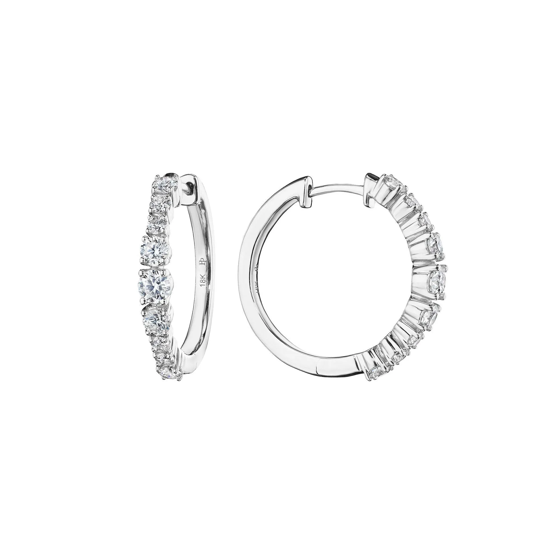 Petite Wave Hoop Earrings