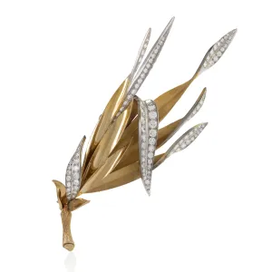 Pierre Sterl?? Paris Diamond Clip Brooch