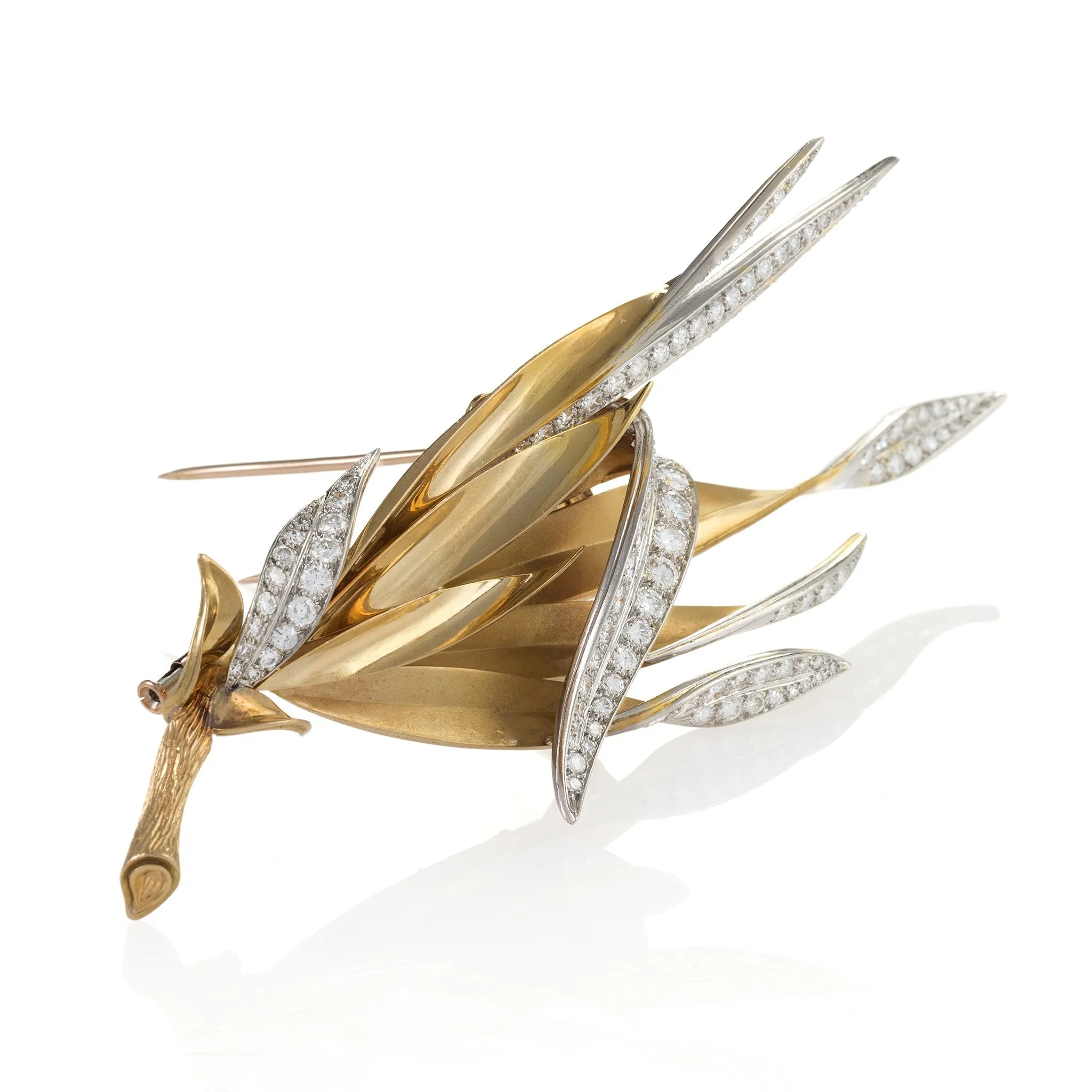 Pierre Sterl?? Paris Diamond Clip Brooch