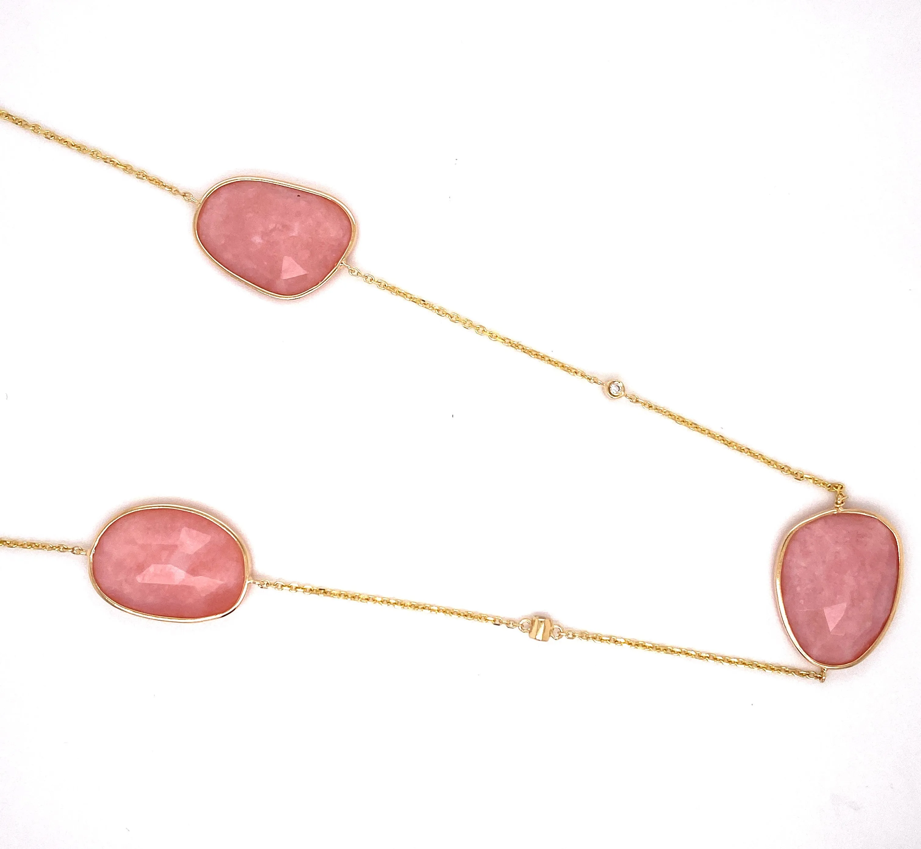 pink opal necklace