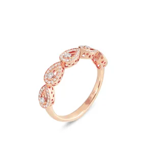 Ponte Vecchio Benvenuto 18ct Rose Gold 0.24ct Diamond Ring