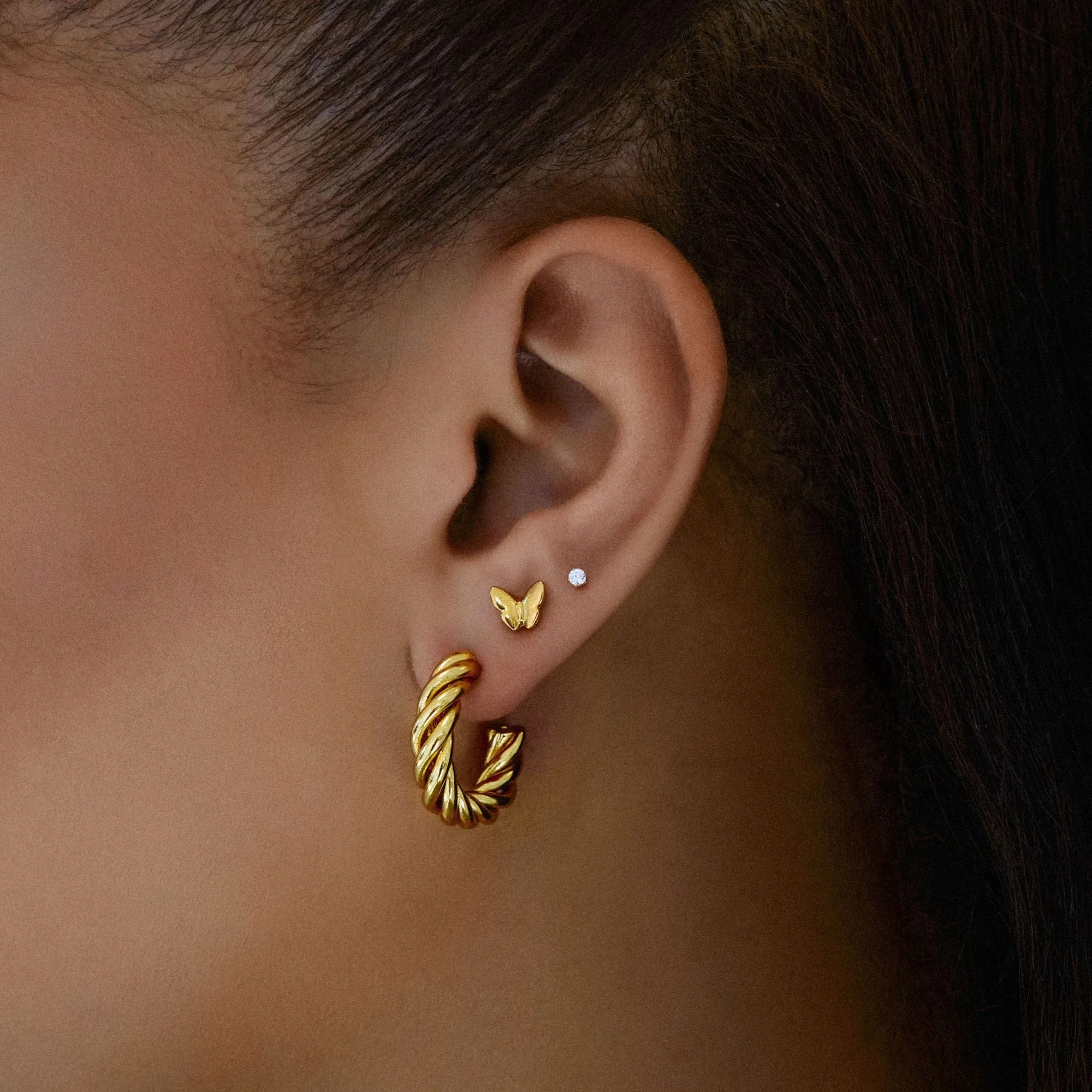 Posie Butterfly Stud Earrings
