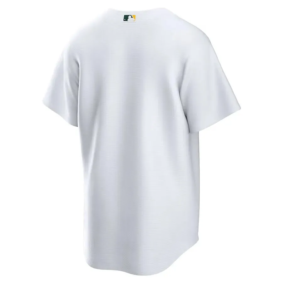 premier league fan shop Camisa MLB Oakland Athletics Nike Home Torcedor Masculina Branca