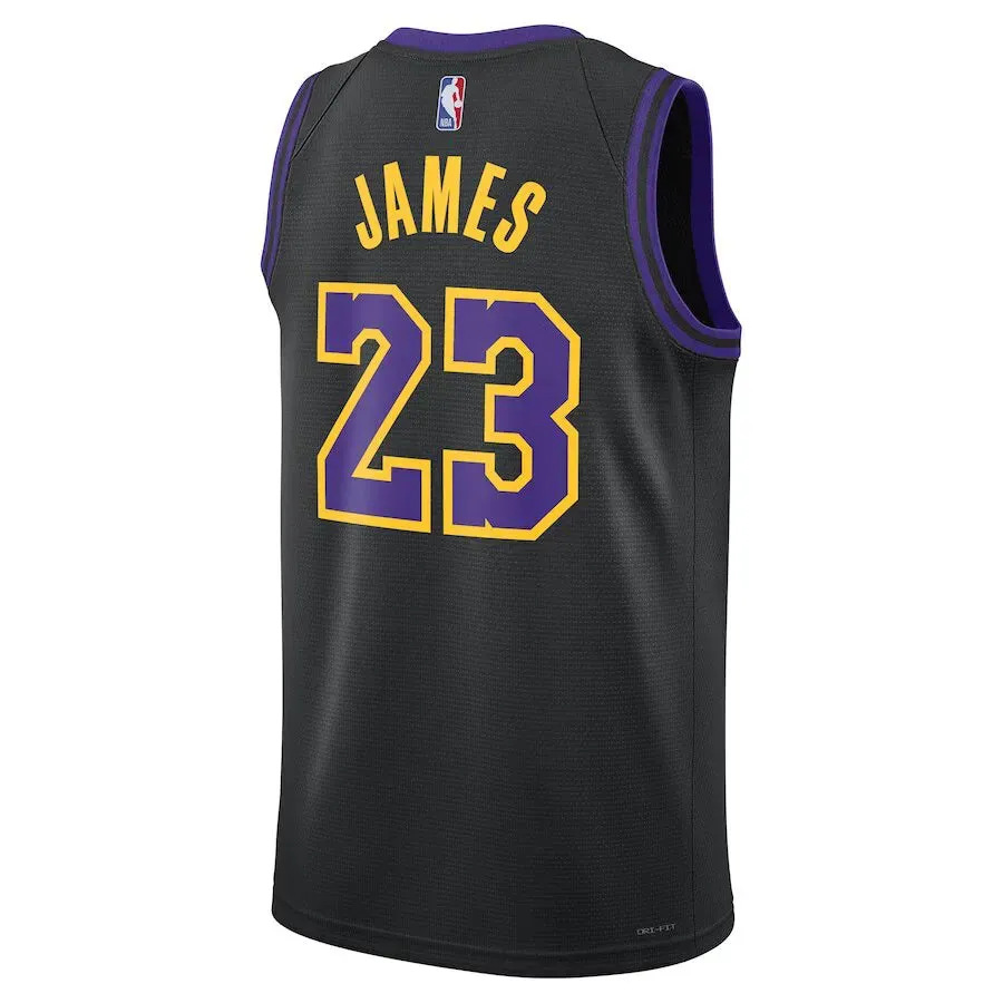 premier league fan shop Regata NBA Los Angeles Lakers Nike City Edition Swingman Jersey 23/24 LeBron James 23