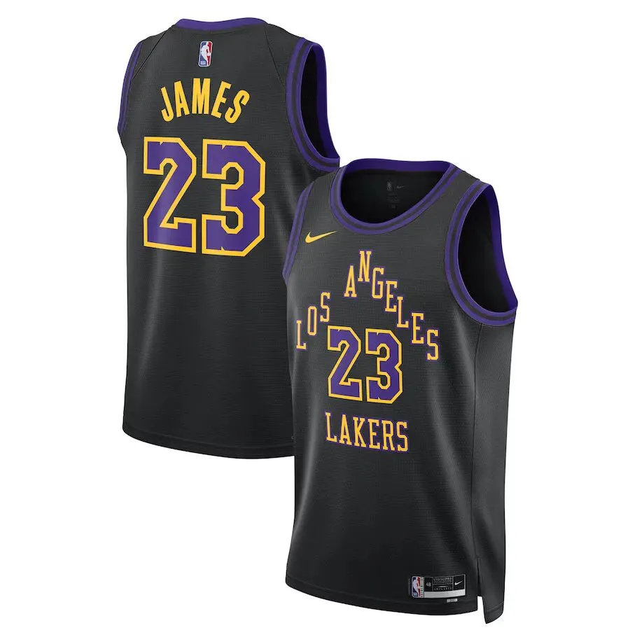 premier league fan shop Regata NBA Los Angeles Lakers Nike City Edition Swingman Jersey 23/24 LeBron James 23 football fan umbrellas