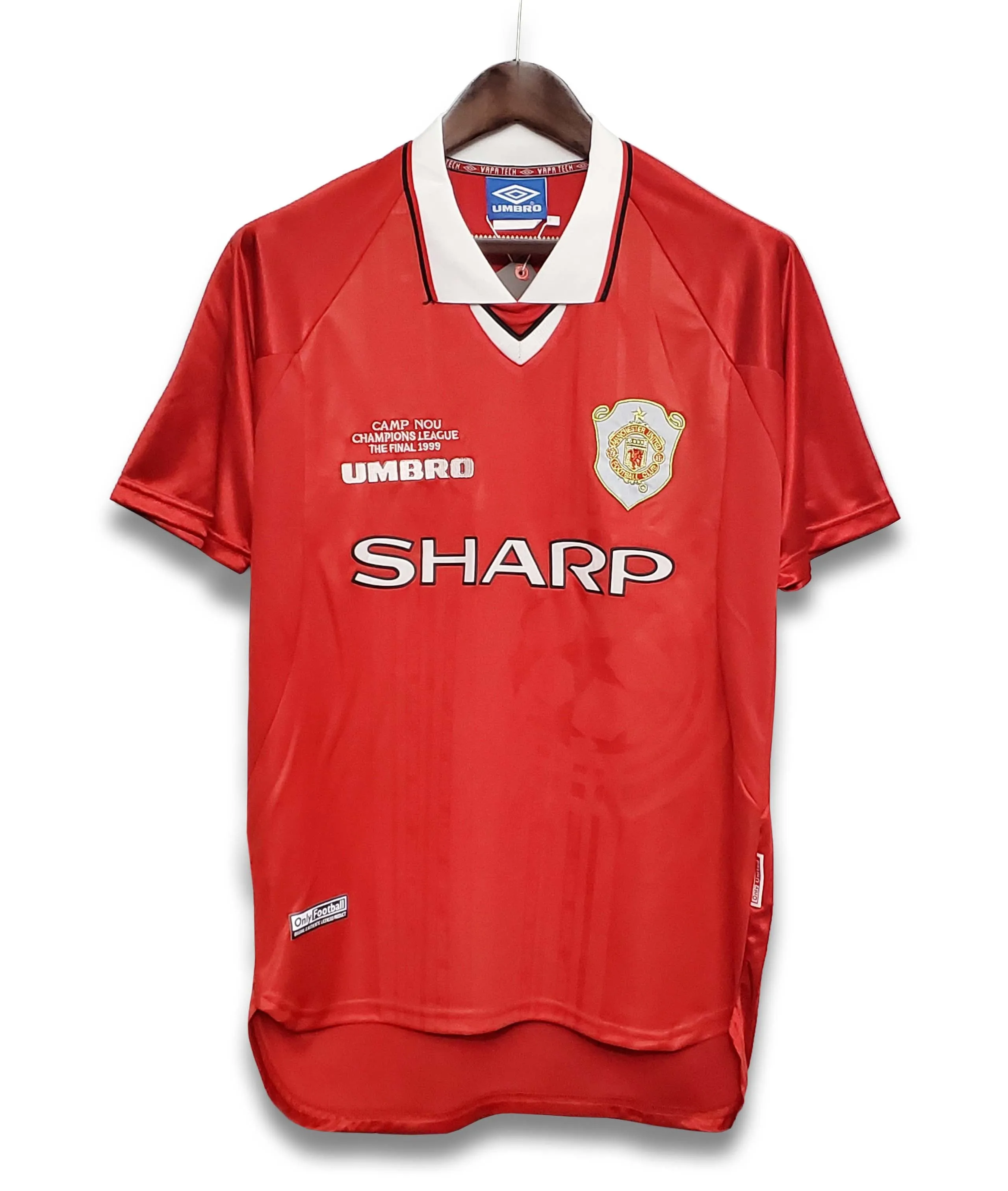 premier league hoodies Camisa Manchester United Edio Especial 99/00 - Verso - Retr