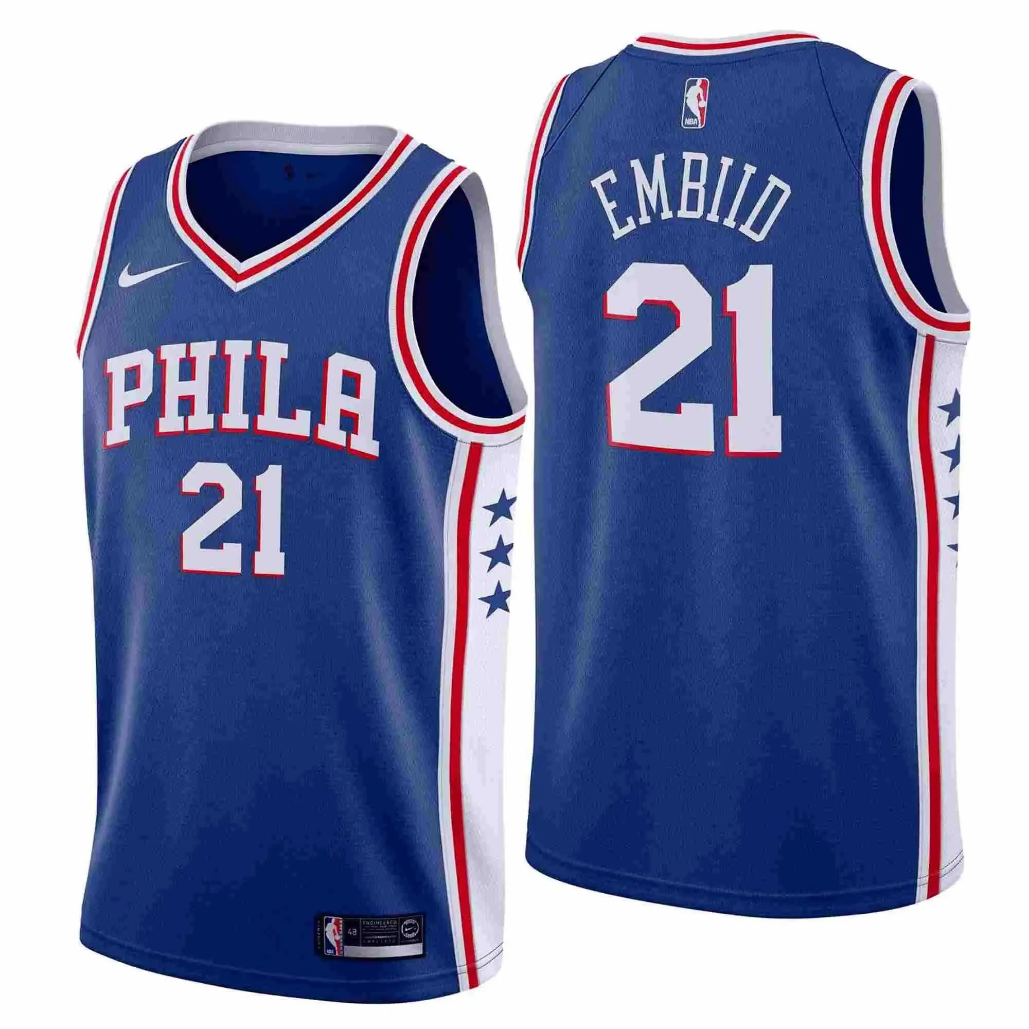 premier league jackets Regata NBA Philadelphia 76ers Nike Icon Edition Jersey 2021 Joel Embiid 21 football fan hats