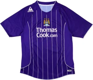 premier league jerseys Camisa Manchester City II 07/08 - Verso - Retr football club socks