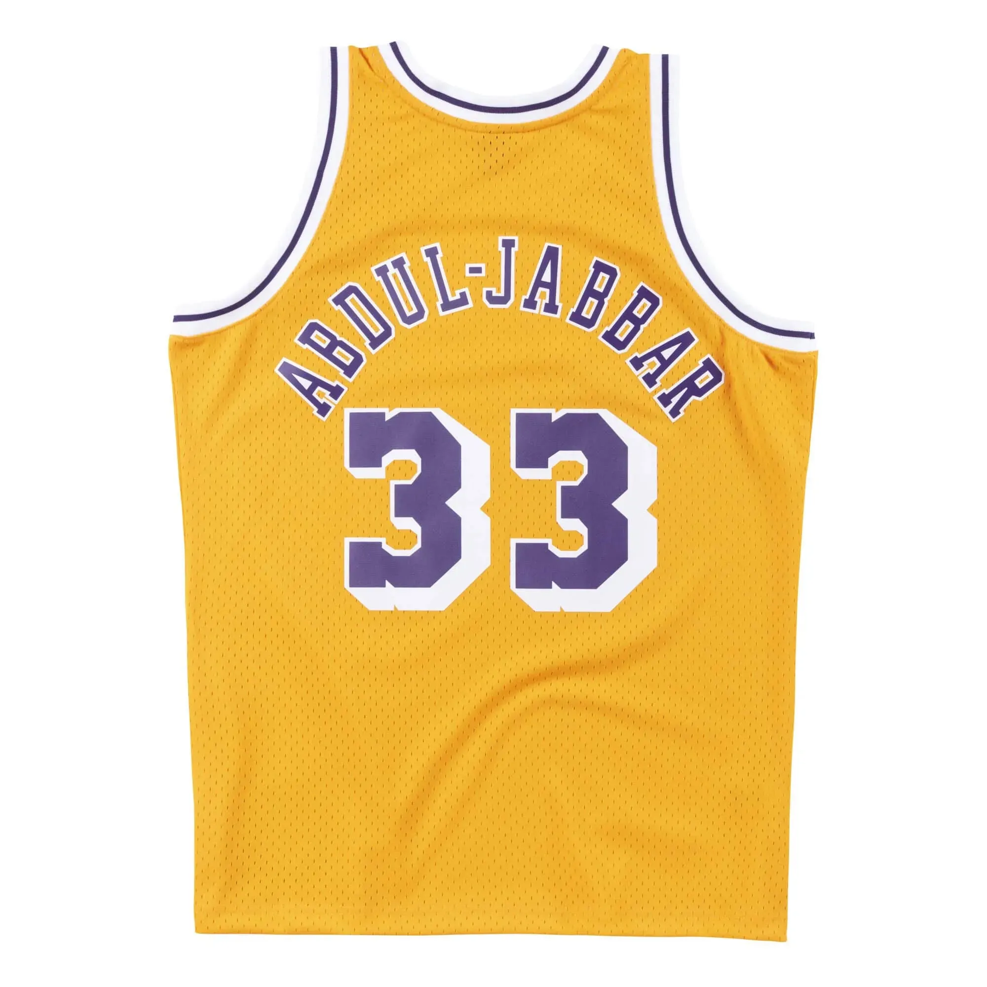 premier league posters Regata NBA Los Angeles Lakers 1984/85 Mitchell & Ness Hardwood Classics Swingman Amarela Kareem Abdul-Jabbar 33