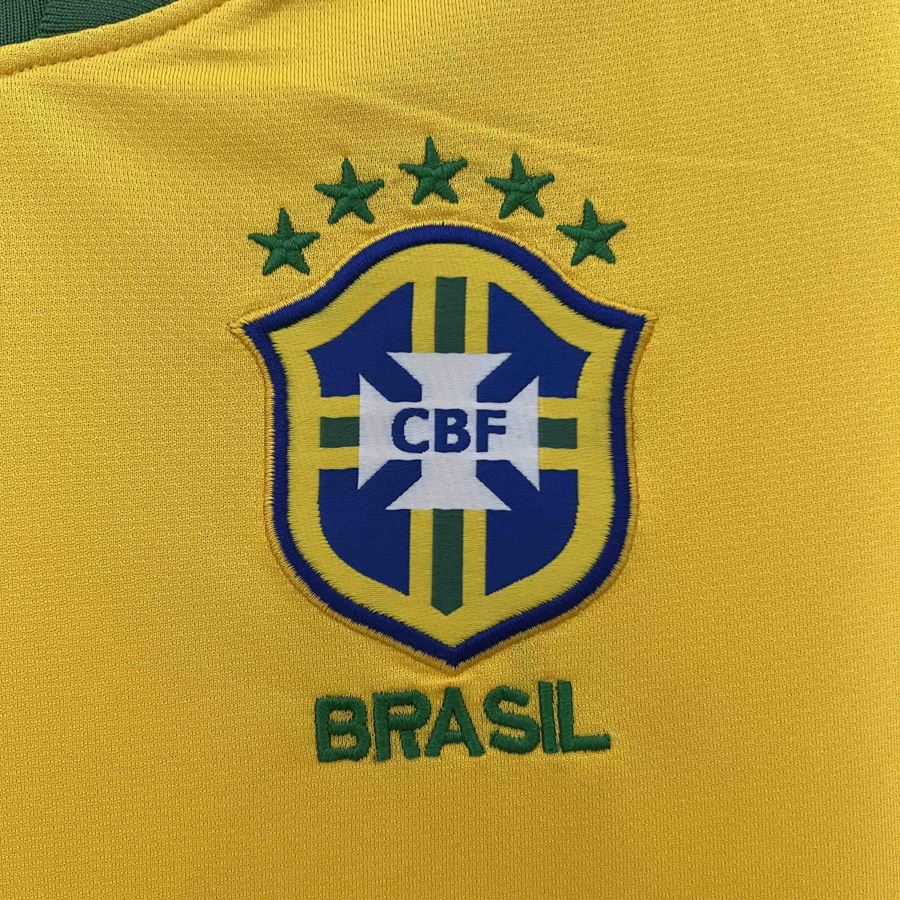 premier league towels Camisa Brasil I 10/11 - Verso - Retr