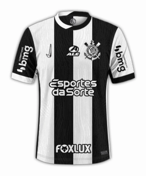 premier league scarves Camisa Corinthians III 24/25   Patrocnios - Verso - Torcedor retro football jerseys