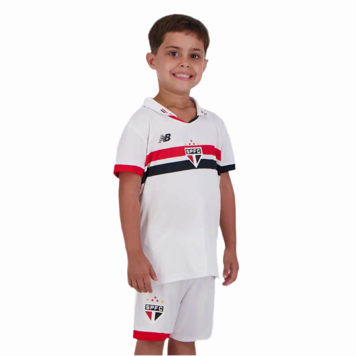 premier league scarves Conjunto S?o Paulo I 24/25 - Vers?o - Infantil football fan badges