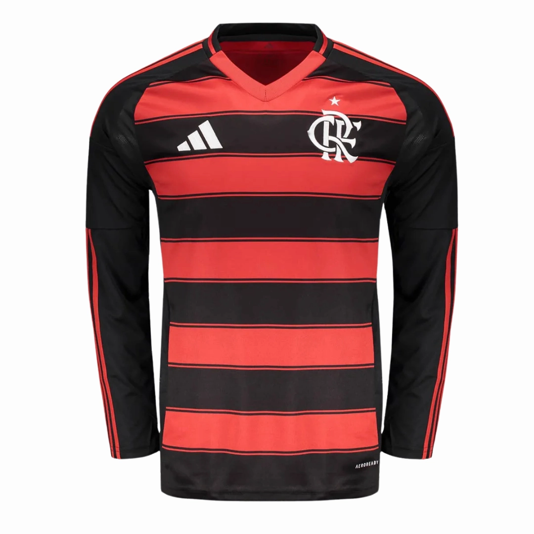 premier league socks Camisa Flamengo I 25/26 - Verso - Manga Longa soccer fan jackets