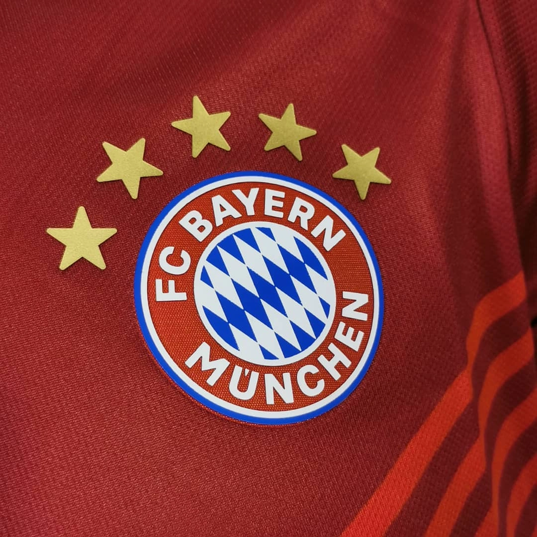 premier league towels Camisa Bayern de Munique I 21/22 - Verso - Retr