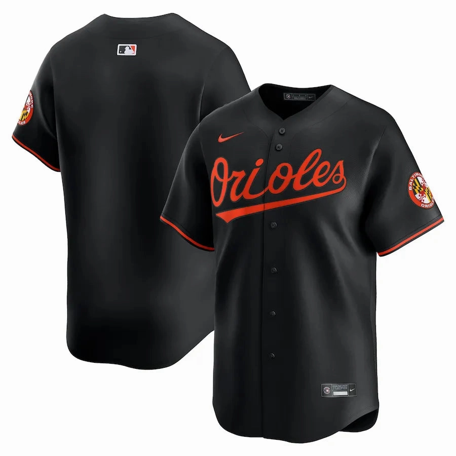 premier league towels Camisa MLB Baltimore Orioles Nike Black Alternate Limited Torcedor Masculina Preta football fan scarves