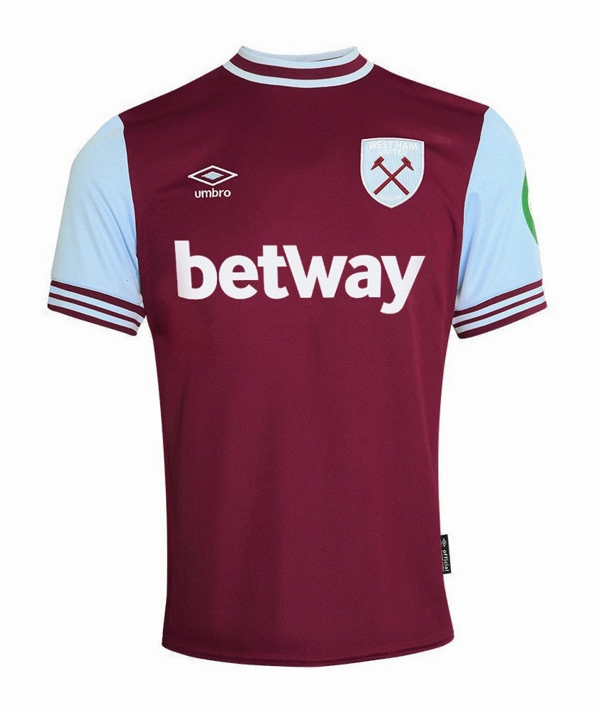 premier league towels Camisa West Ham I 24/25 - Verso - Torcedor football club water bottles