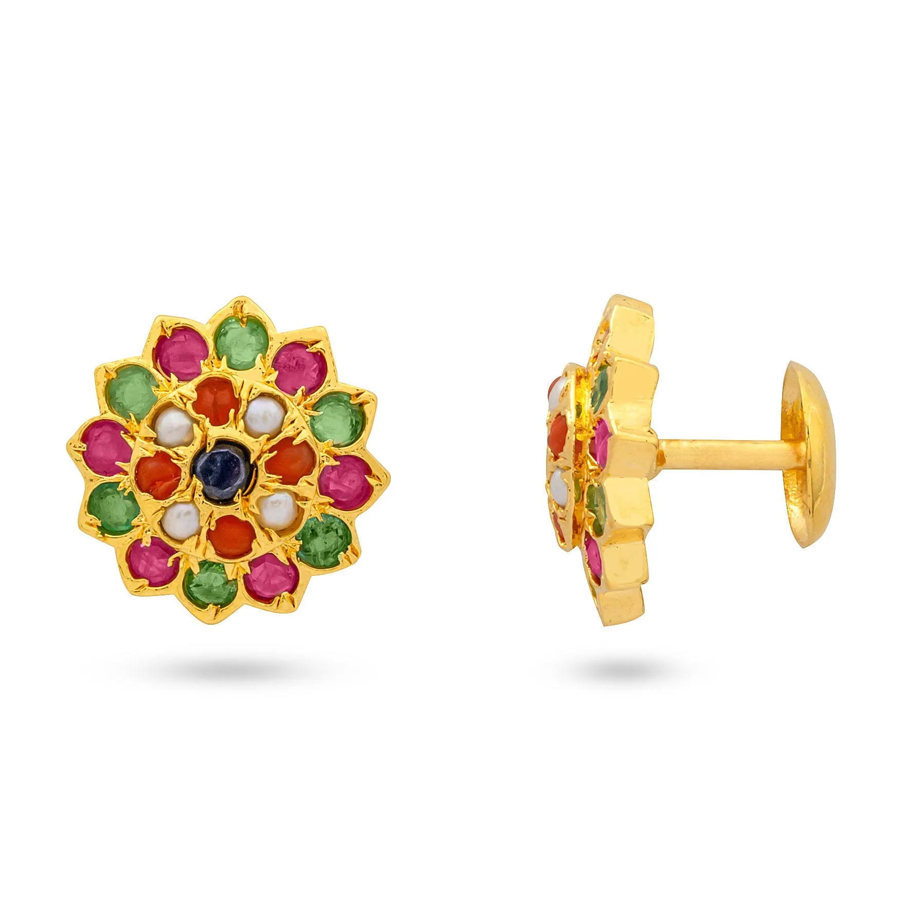 PREMIUM RATNA PEARL STONE STUD PMRNSST7M-082
