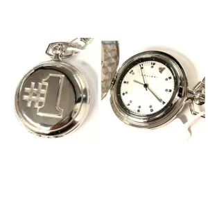 PW-211, Colibri Silver Pocket Watch with No. 1 Design, Colibri White Face