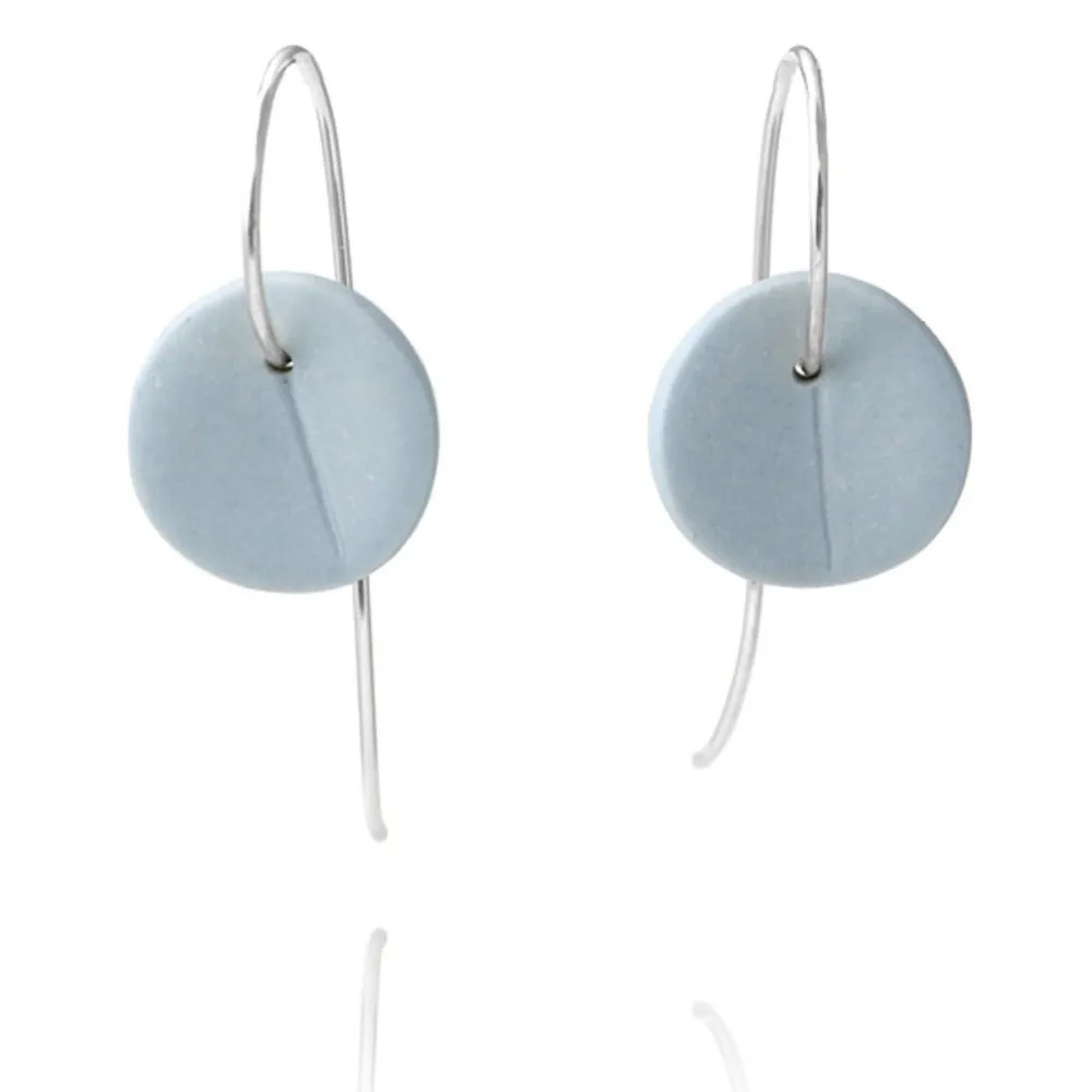"Eucalyptus" Small Porcelain Earrings