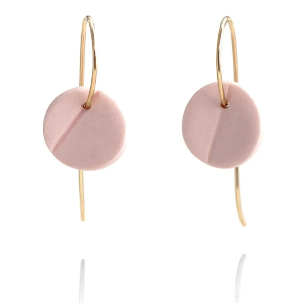"Eucalyptus" Small Porcelain Earrings