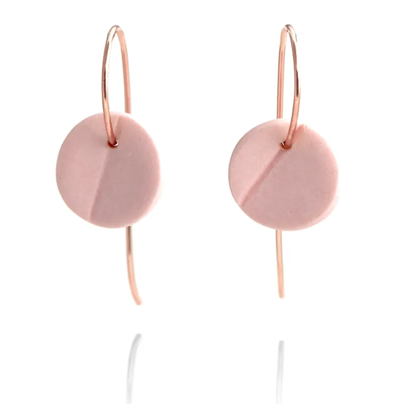 "Eucalyptus" Small Porcelain Earrings