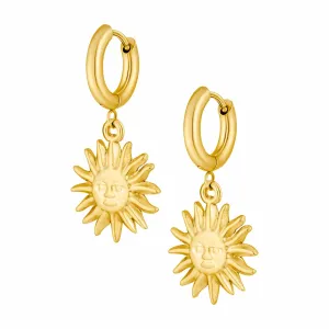 Ray Of Sunshine Hoop Earrings
