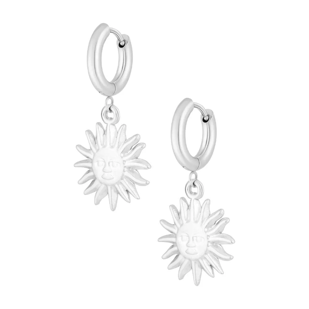 Ray Of Sunshine Hoop Earrings