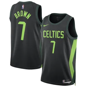 Regata NBA Boston Celtics 24/25 Nike City Edition Swingman Jersey Jaylen Brown 7 Preta premier league jackets premier league jerseys
