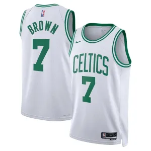 Regata NBA Boston Celtics Nike Association Edition Swingman Jersey Branca Jaylen Brown 7 football fan phone grips soccer supporter flags