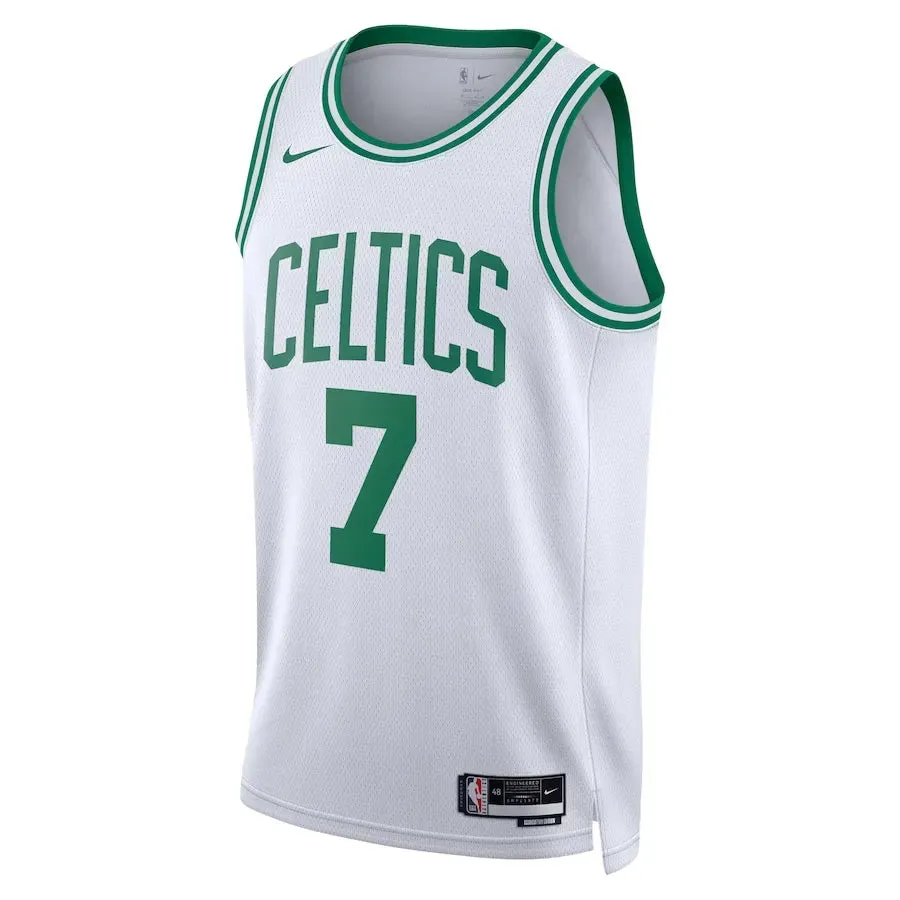 Regata NBA Boston Celtics Nike Association Edition Swingman Jersey Branca Jaylen Brown 7 football fan phone grips