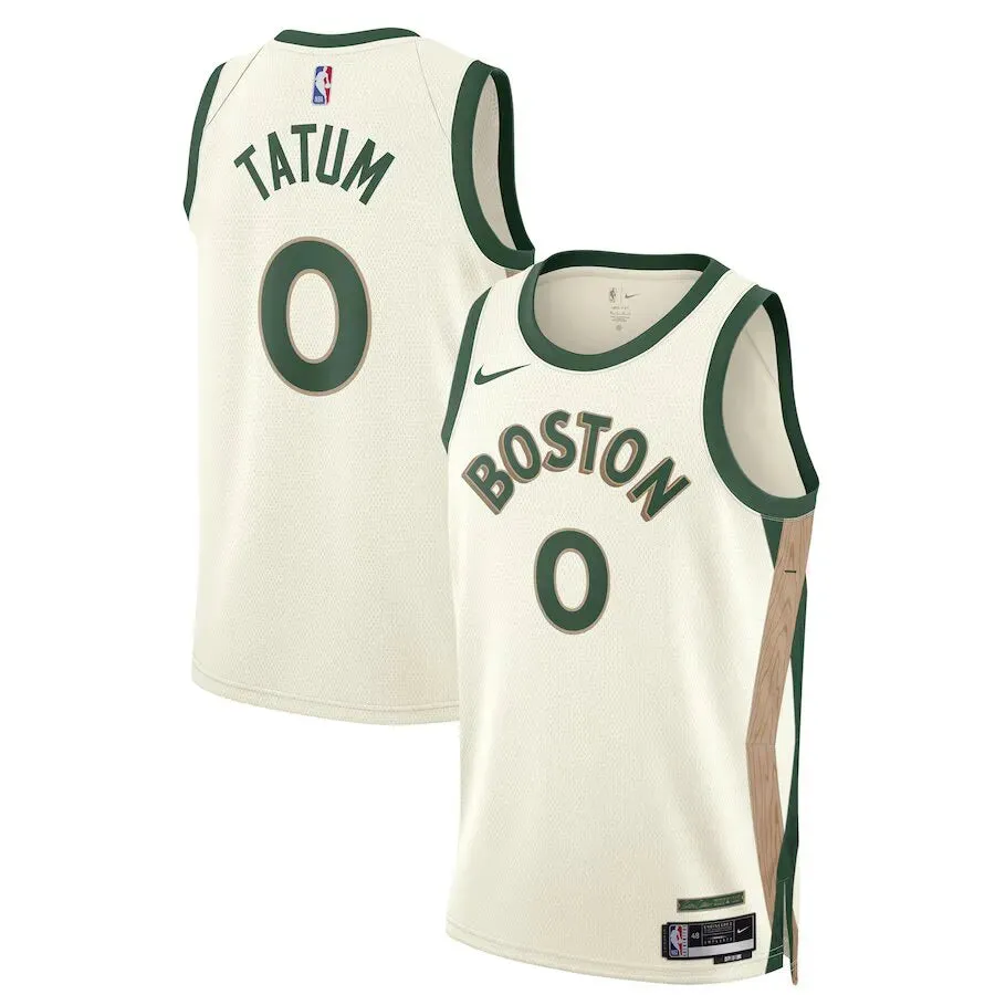 Regata NBA Boston Celtics Nike City Edition Swingman Jersey 23/24 Jayson Tatum 0 soccer fan flags football fan caps