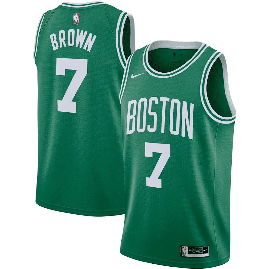 Regata NBA Boston Celtics Nike Icon Edition Swingman Jersey Verde Jaylen Brown 7 premier league jerseys football fan badges