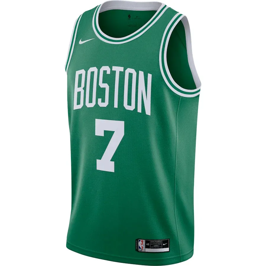 Regata NBA Boston Celtics Nike Icon Edition Swingman Jersey Verde Jaylen Brown 7 premier league jerseys
