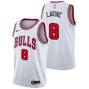 Regata NBA Chicago Bulls Nike Association Edition Zach Lavine 8 retro football jerseys football fan flags