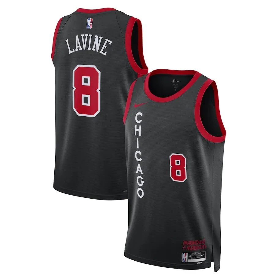 Regata NBA Chicago Bulls Nike City Edition 23/24 Swingman Jersey Zach Lavine 8 football fan stickers premier league badges