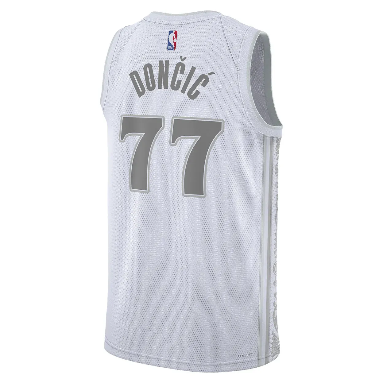 Regata NBA Dallas Mavericks Nike City Edition 24/25 Swingman Jersey Luka Doncic 77 Branca soccer fan jerseys