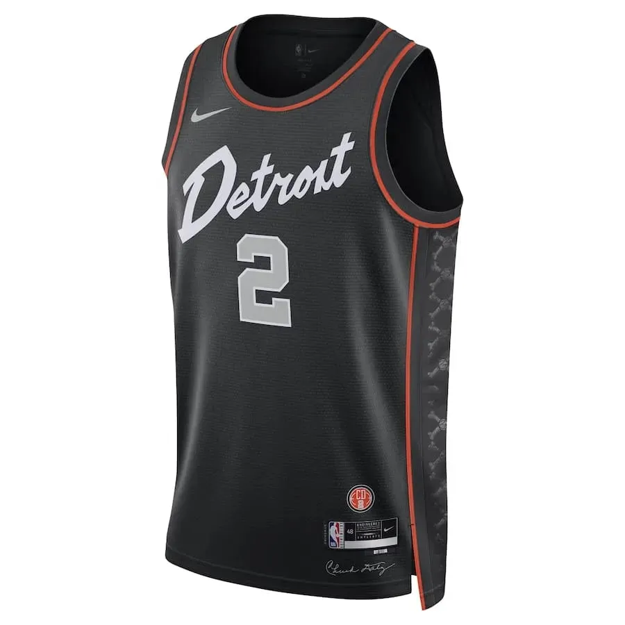 Regata NBA Detroit Pistons Nike City Edition 23/24 Swingman Jersey Cade Cunningham 2 football club hats